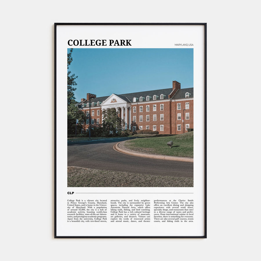 College Park Travel Color Poster