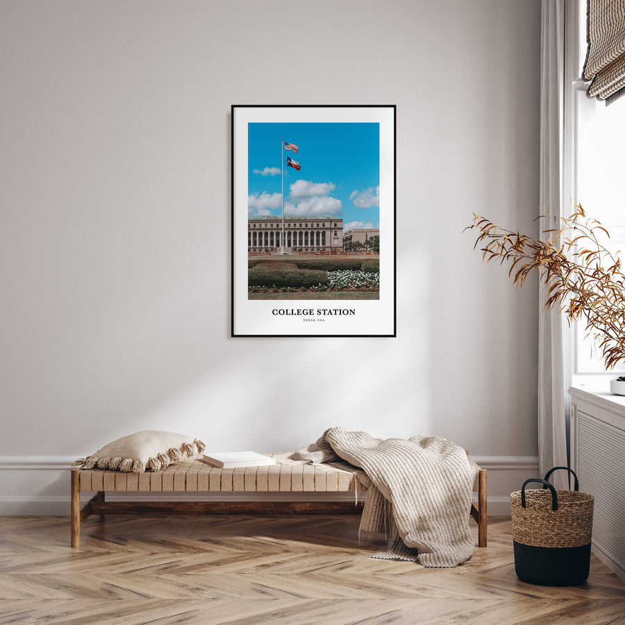 College Station Portrait Color Poster
