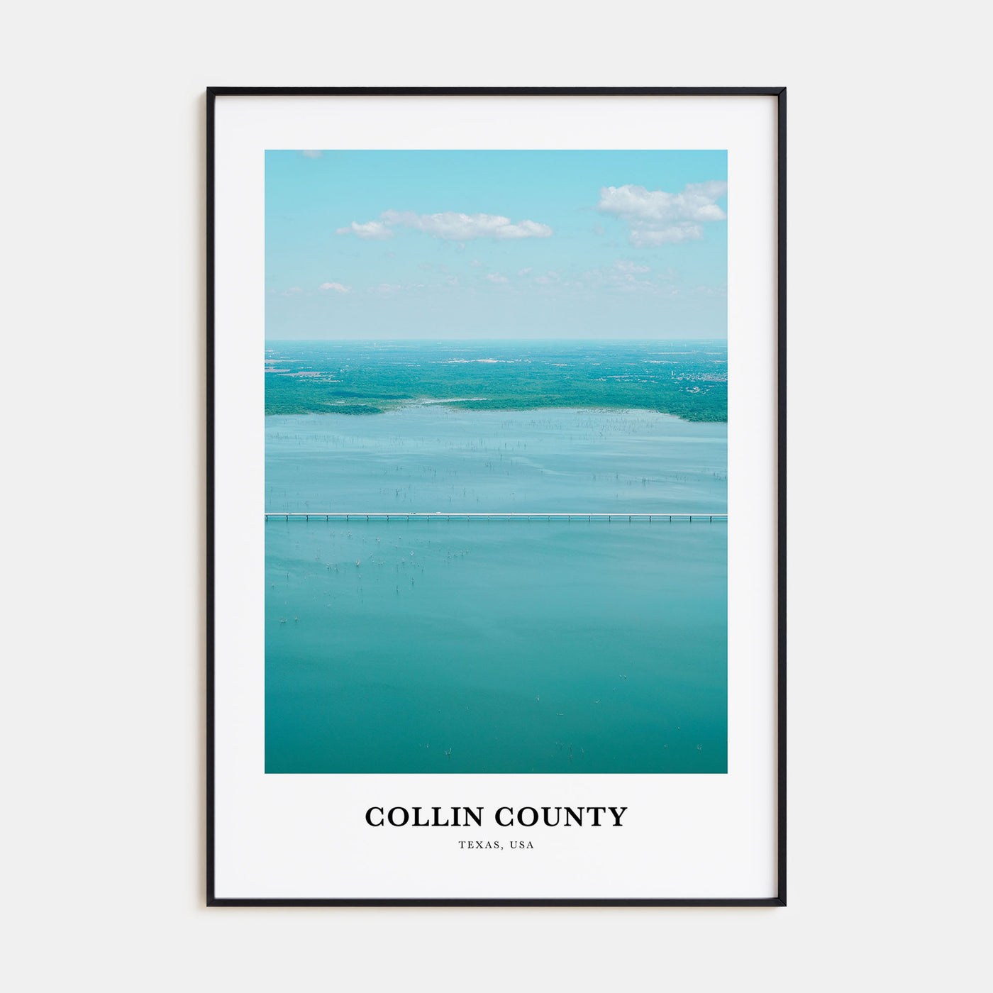 Collin County Portrait Color Poster