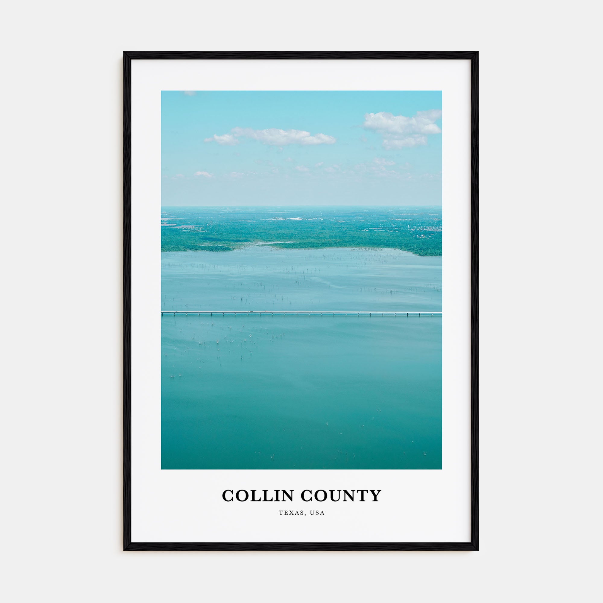 Collin County Portrait Color Poster