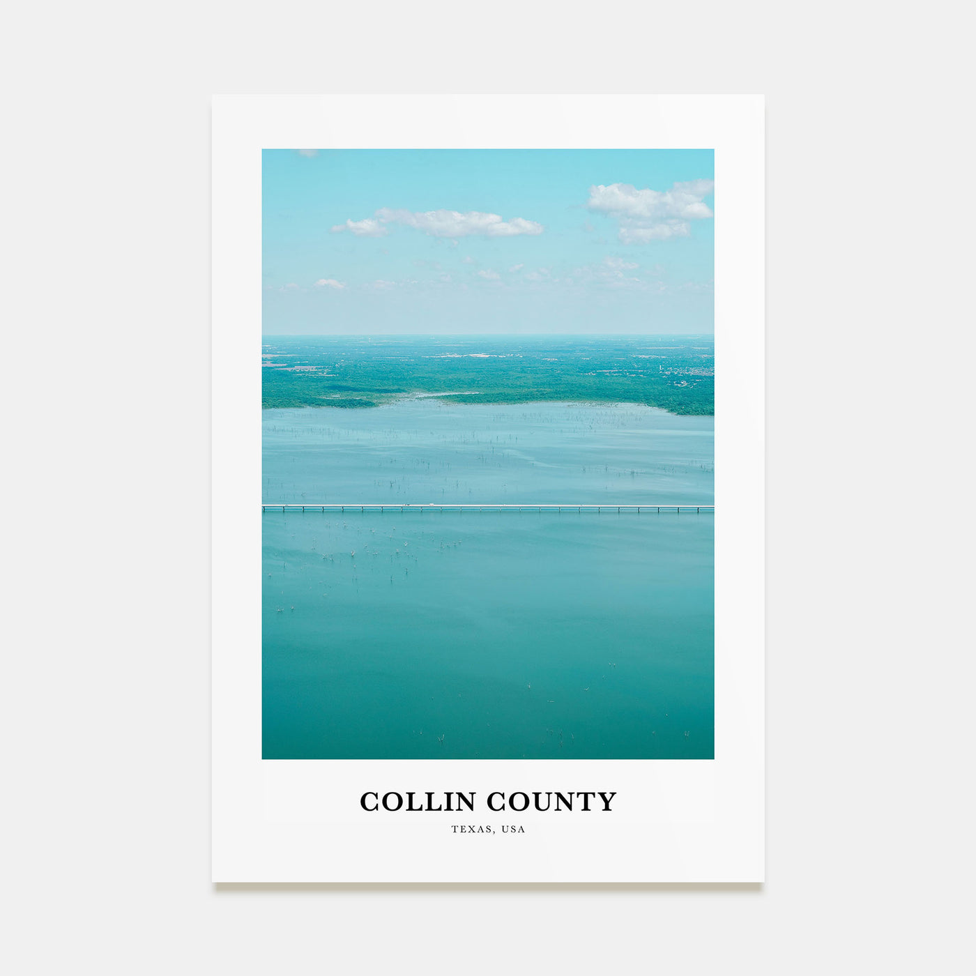 Collin County Portrait Color Poster