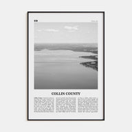 Collin County Travel B&W Poster