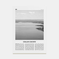 Collin County Travel B&W Poster