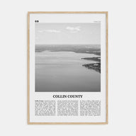 Collin County Travel B&W Poster