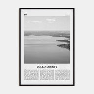 Collin County Travel B&W Poster