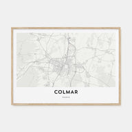 Colmar Map Landscape Poster