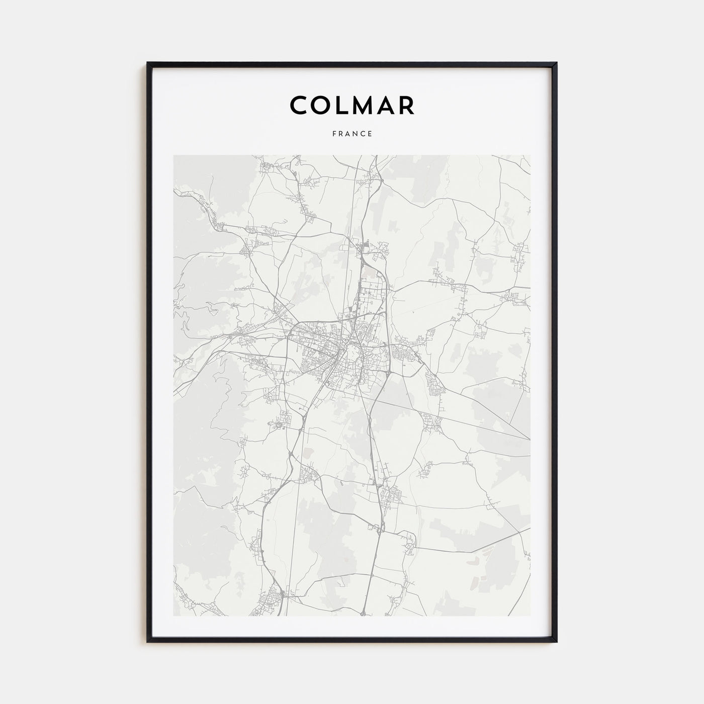 Colmar Map Portrait Poster