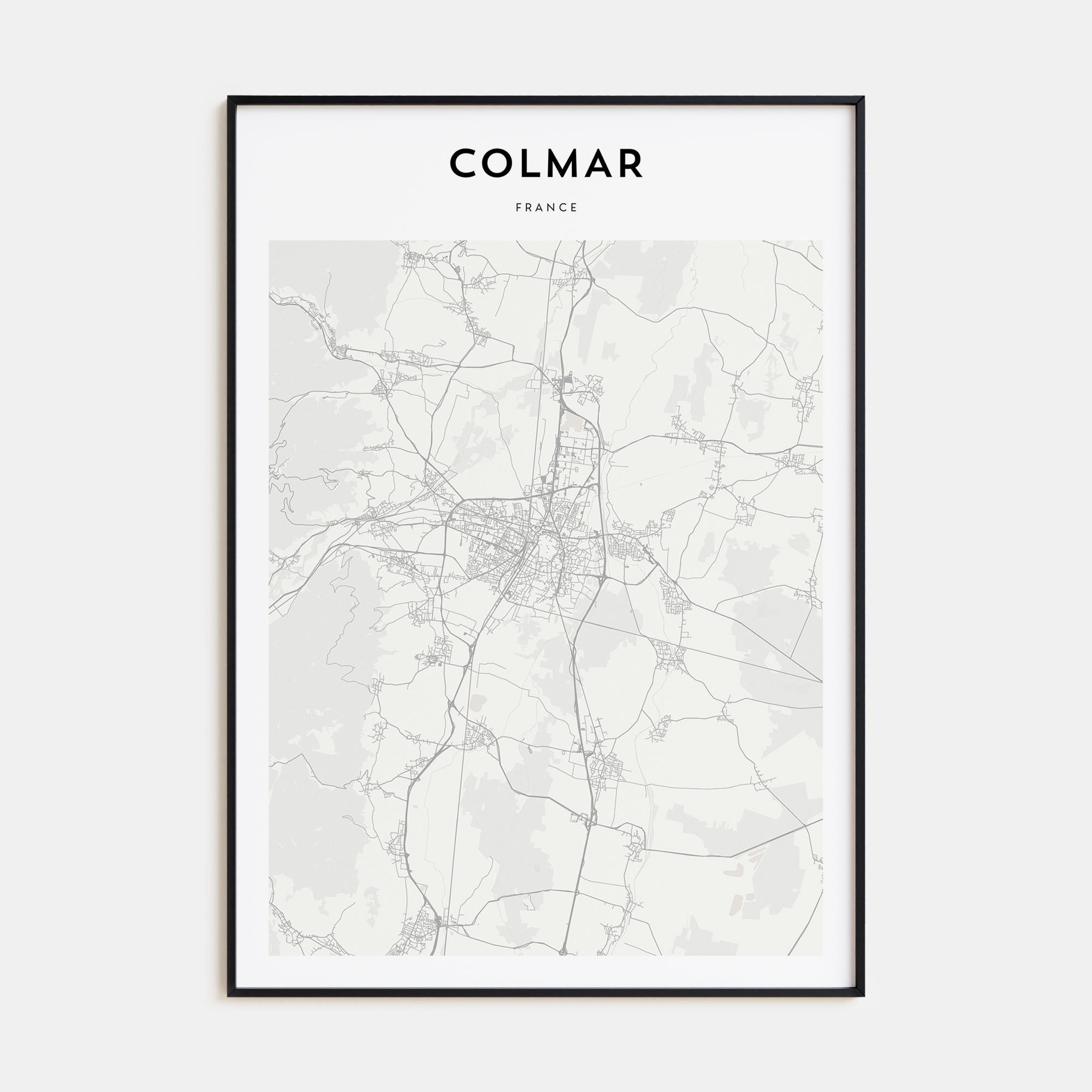 Colmar Map Portrait Poster