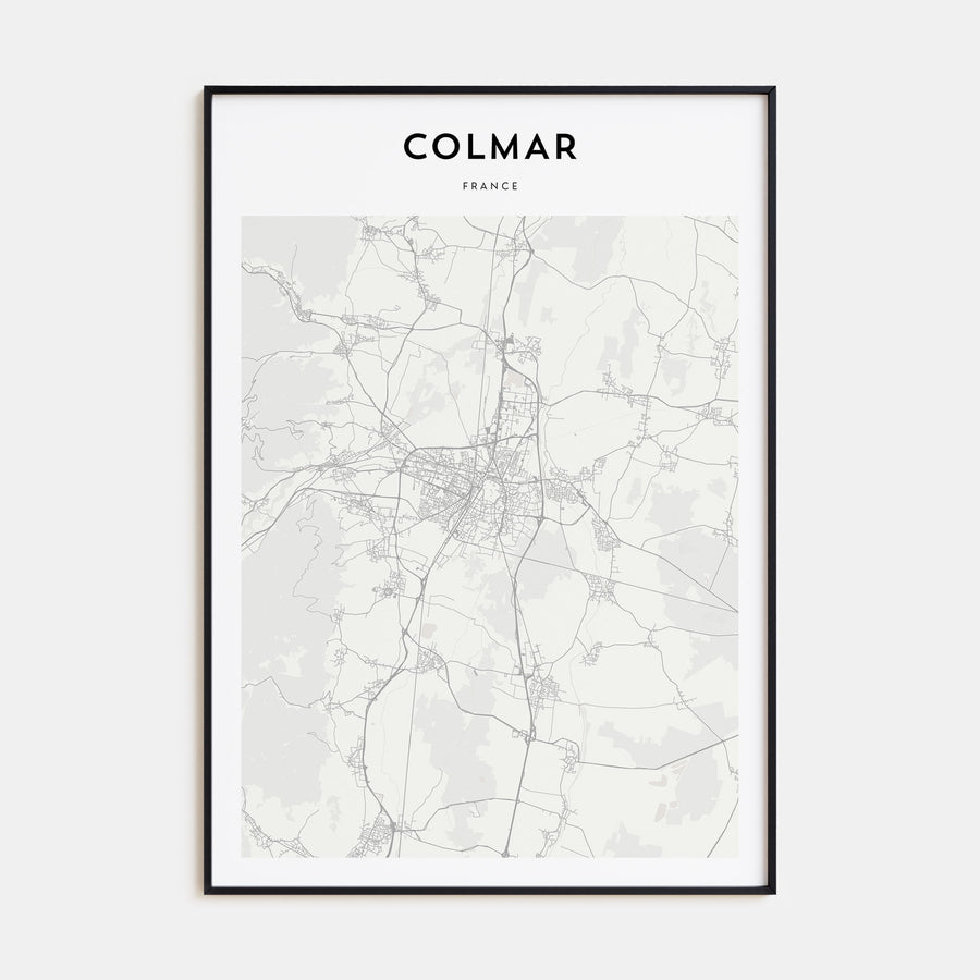 Colmar Map Portrait Poster