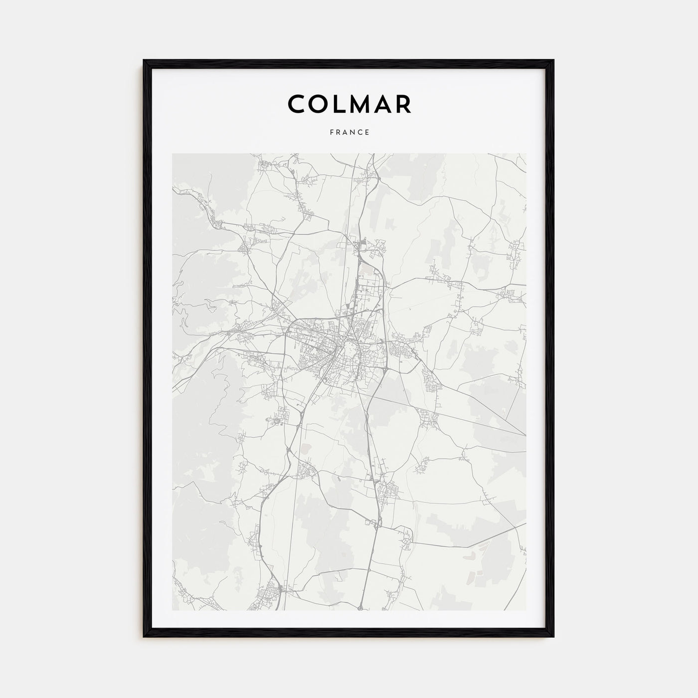 Colmar Map Portrait Poster