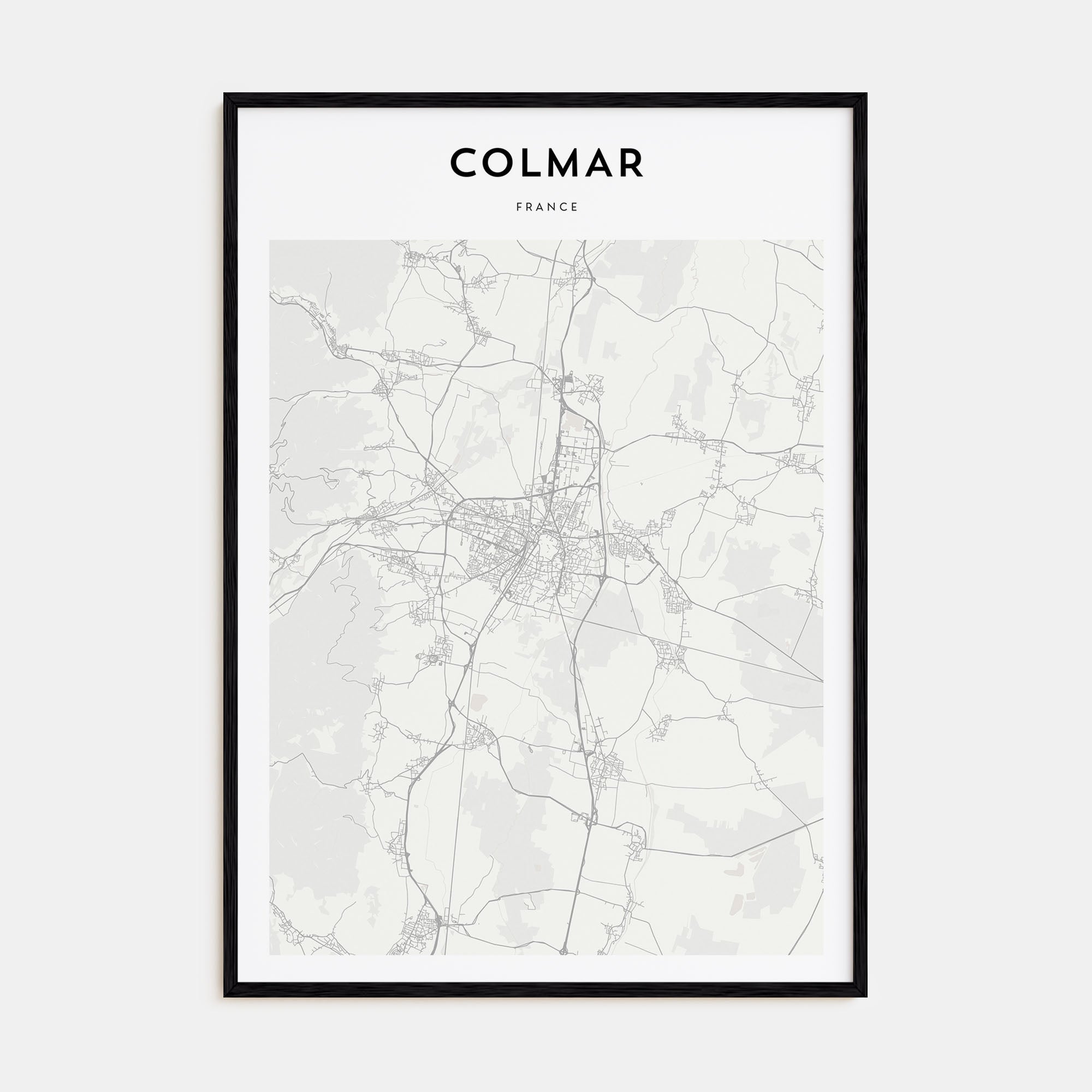 Colmar Map Portrait Poster