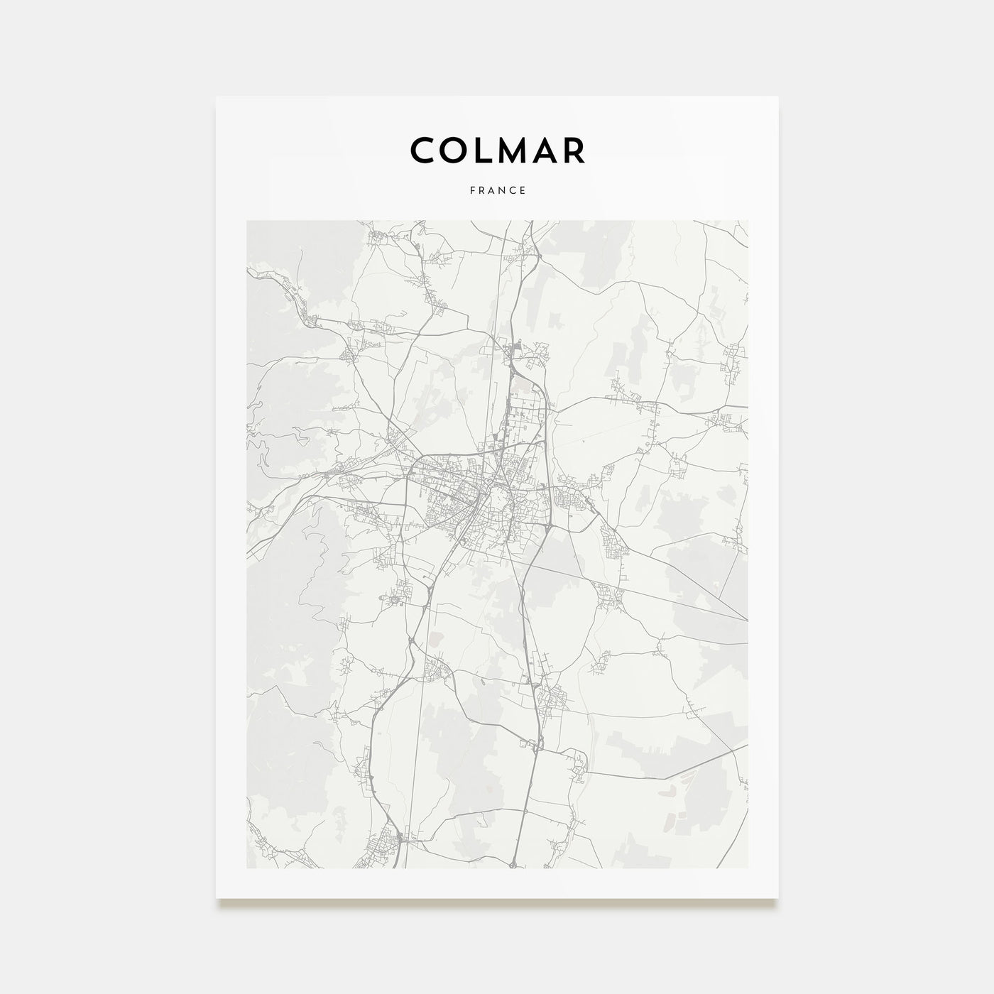 Colmar Map Portrait Poster