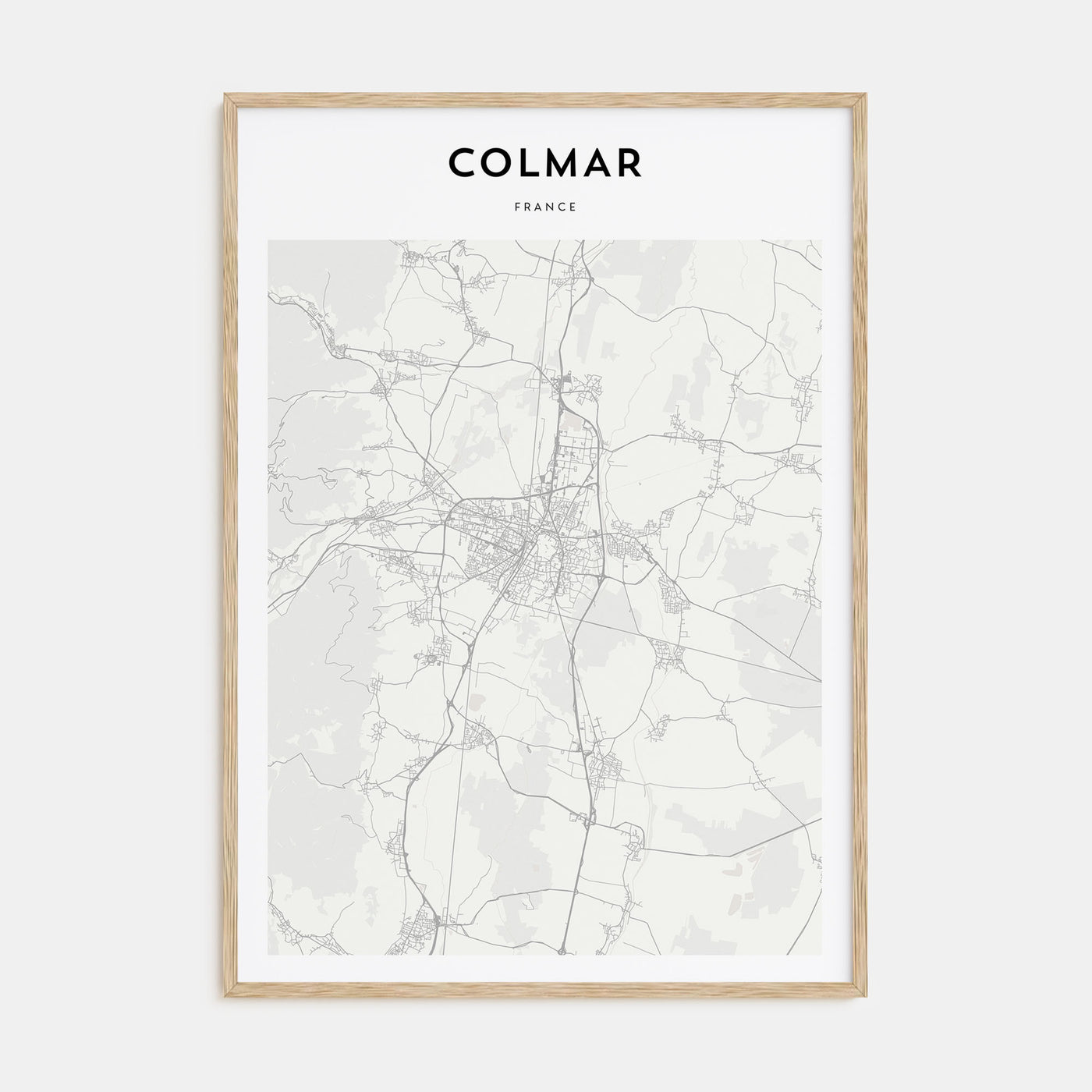 Colmar Map Portrait Poster