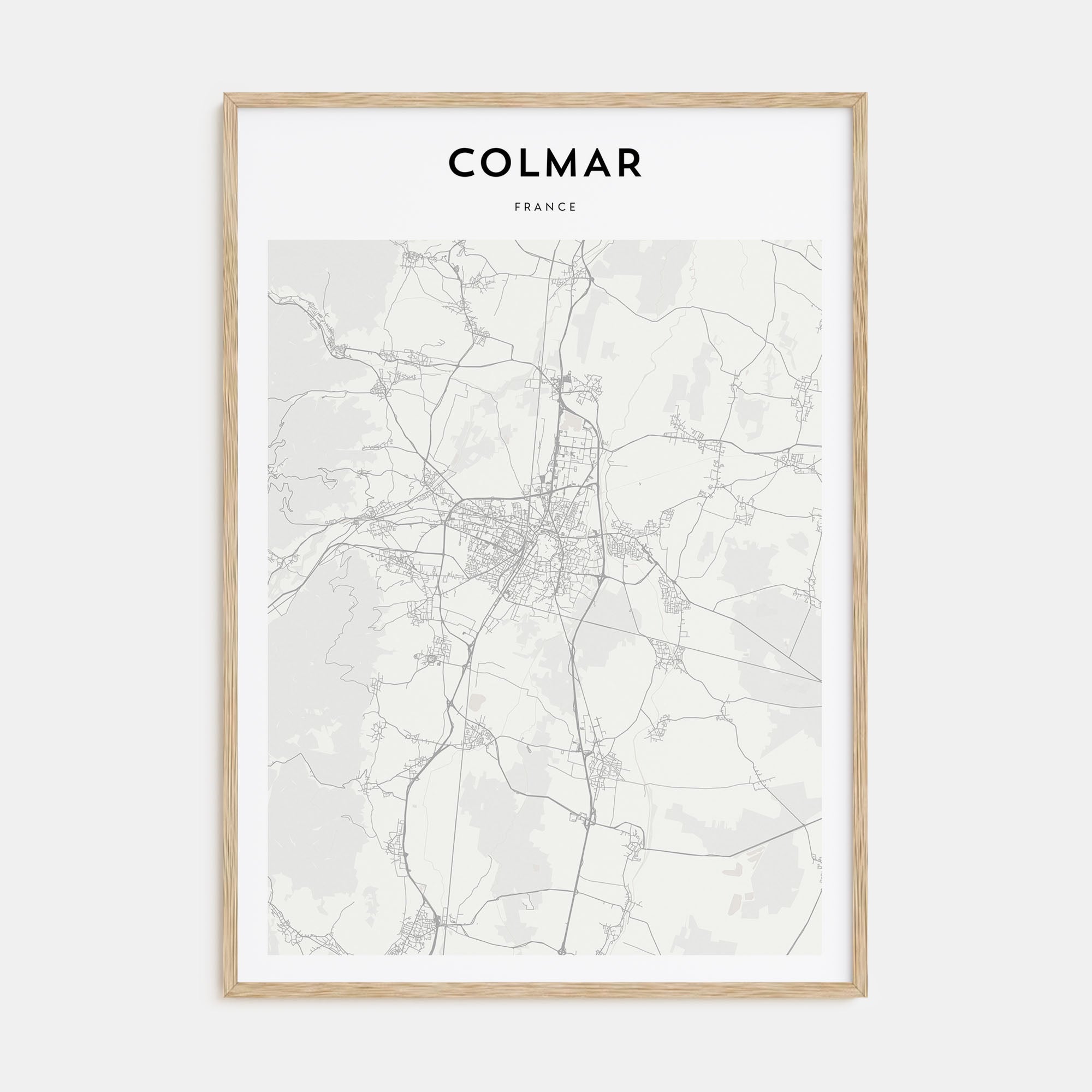 Colmar Map Portrait Poster