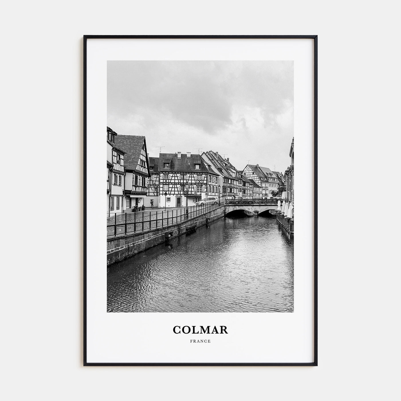 Colmar Portrait B&W Poster