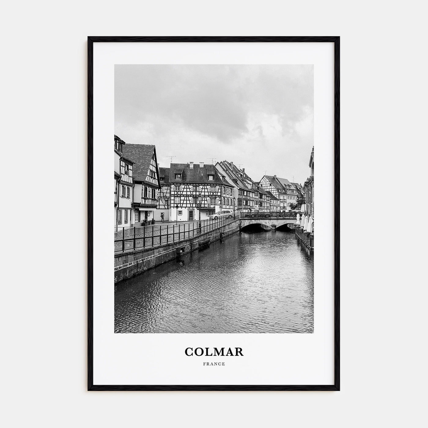 Colmar Portrait B&W Poster