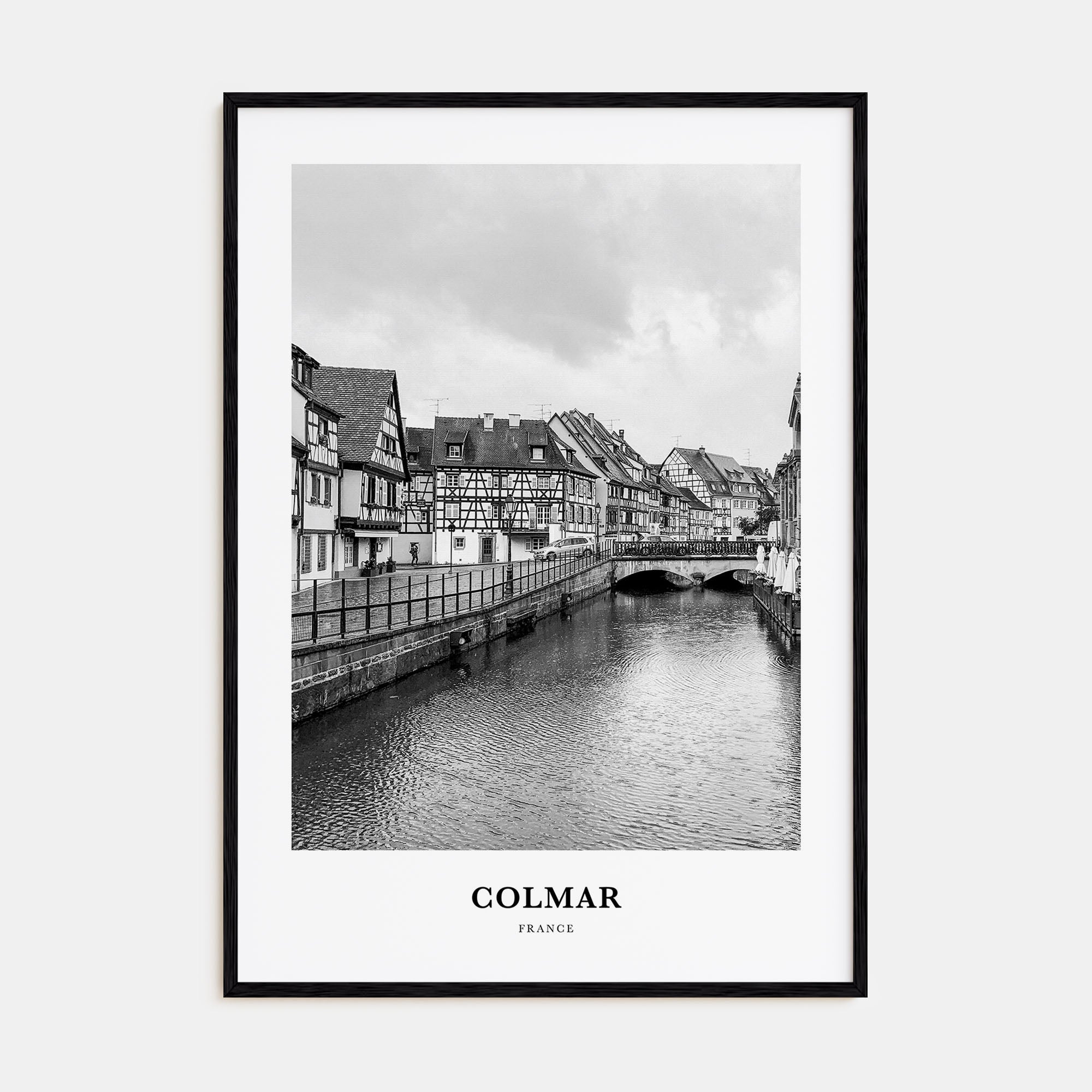 Colmar Portrait B&W Poster