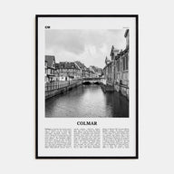Colmar Travel B&W Poster