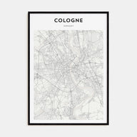 Cologne Map Portrait Poster