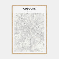 Cologne Map Portrait Poster