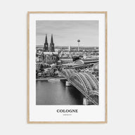 Cologne Portrait B&W Poster