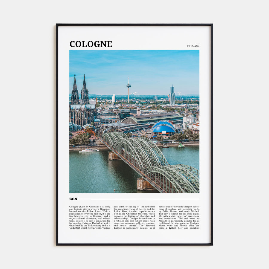 Cologne Travel Color Poster