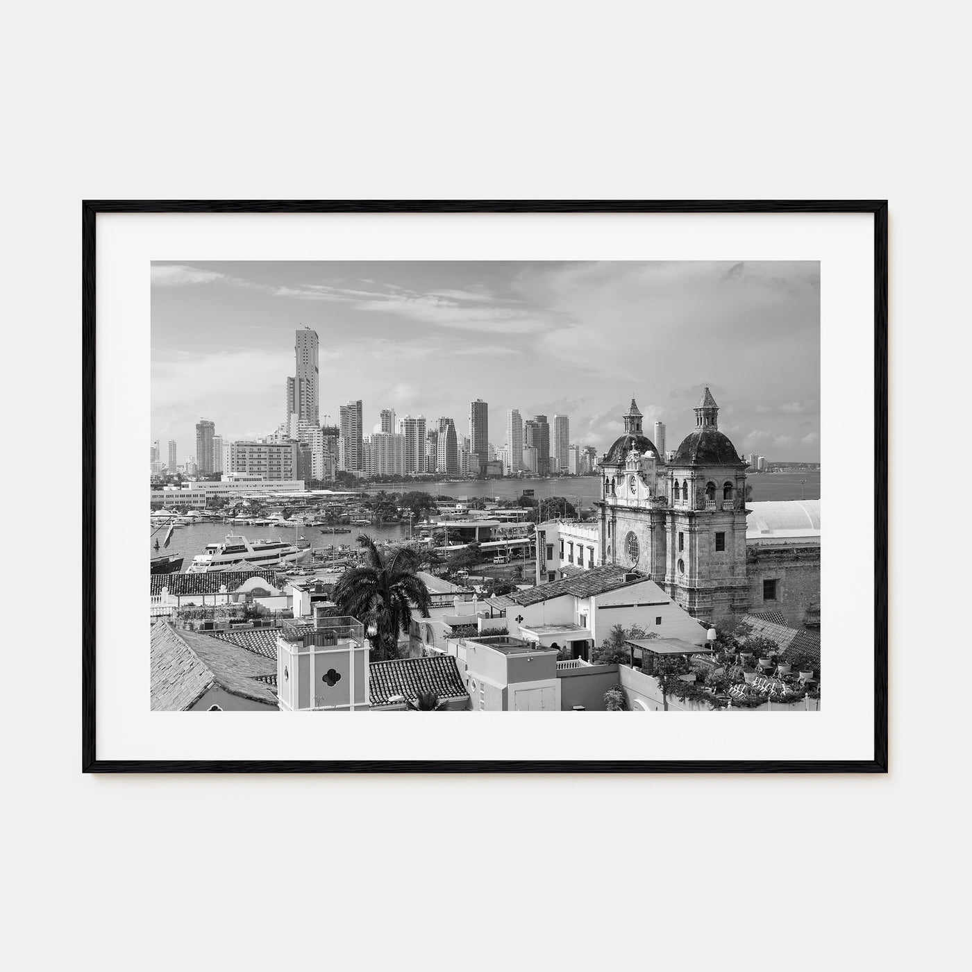Colombia Landscape B&W Poster
