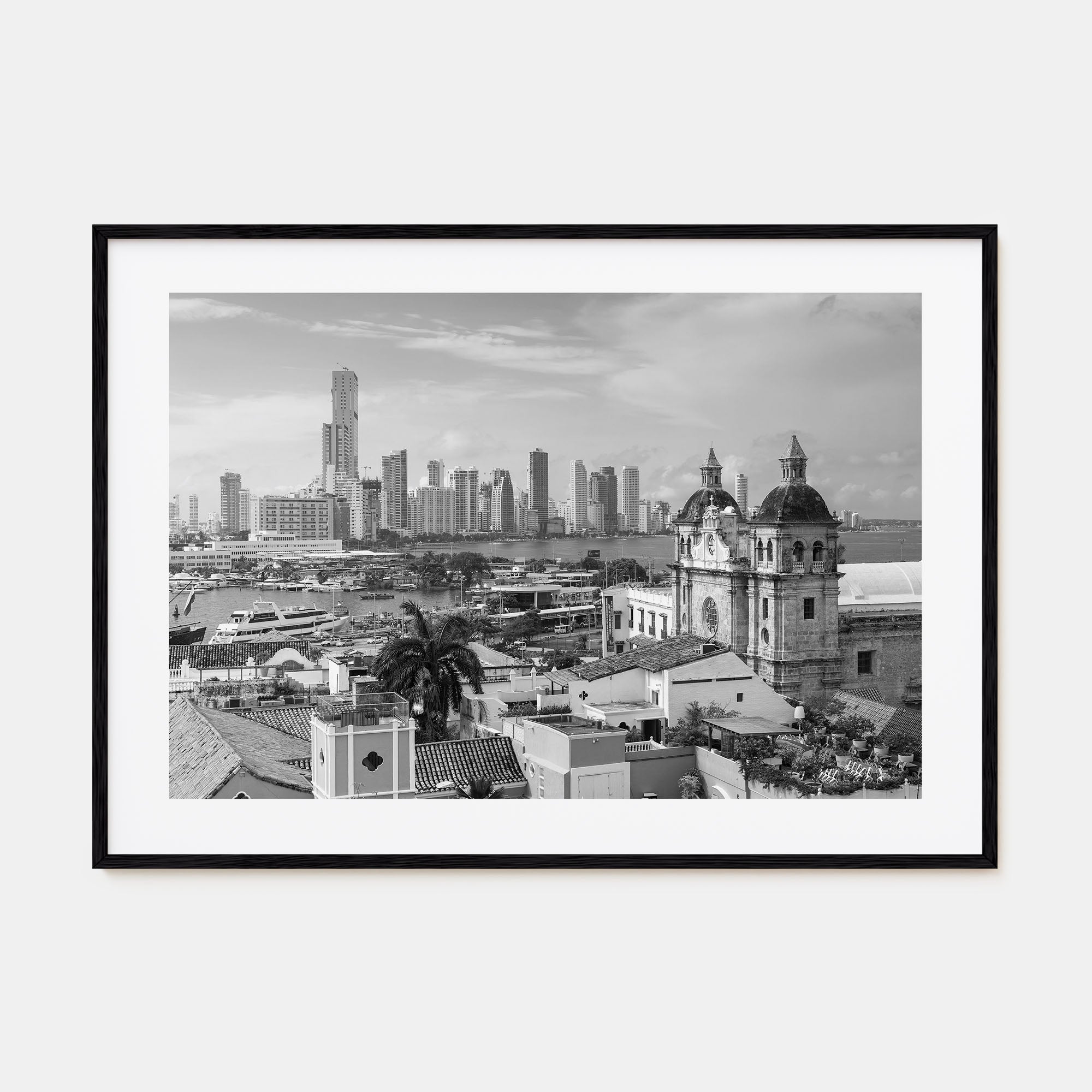 Colombia Landscape B&W Poster