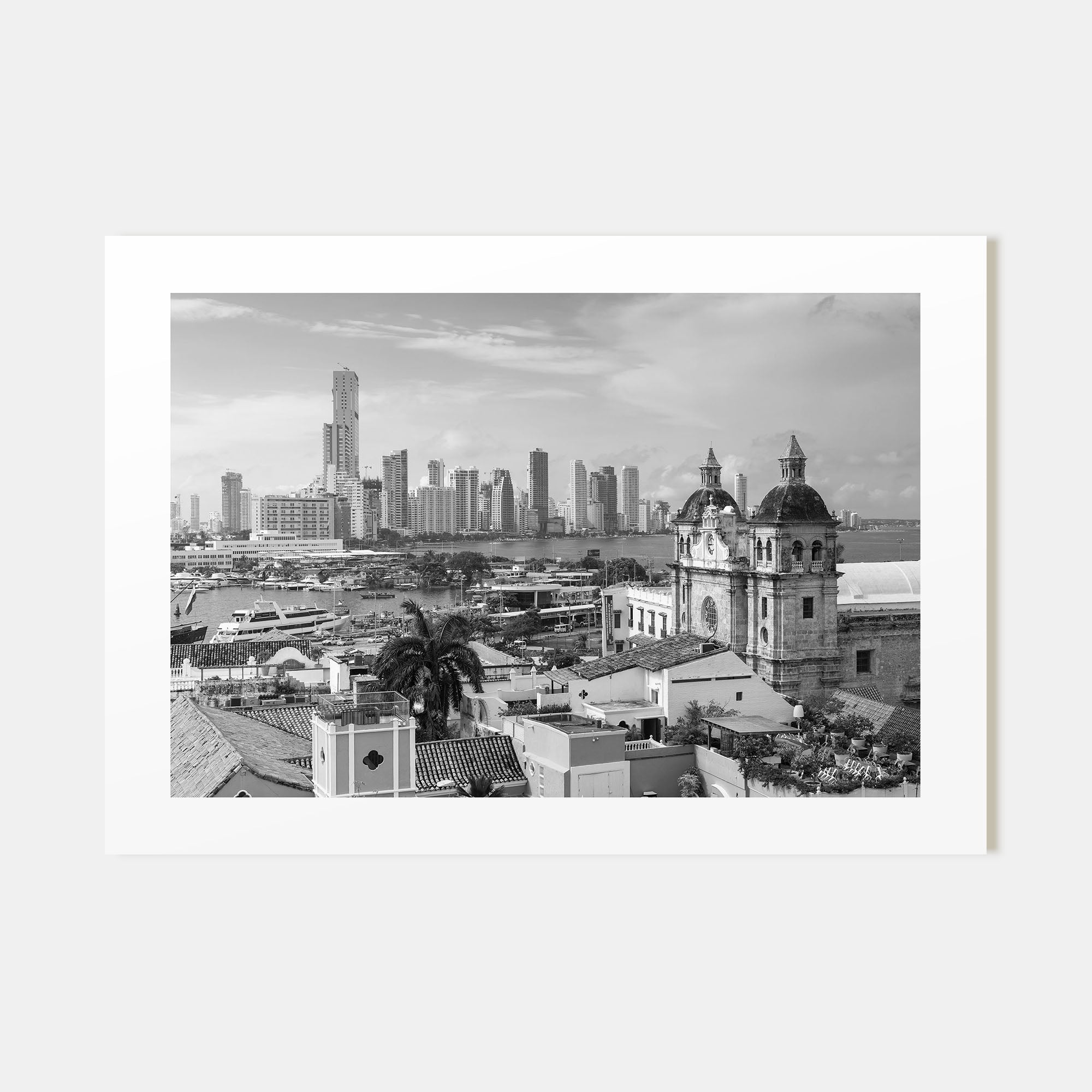 Colombia Landscape B&W Poster