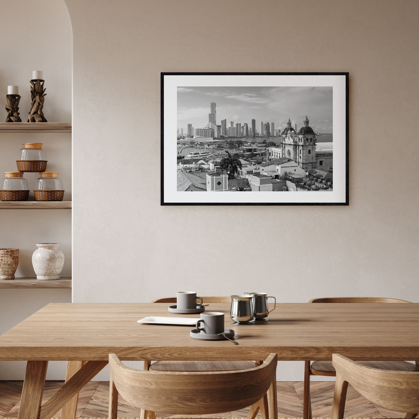 Colombia Landscape B&W Poster