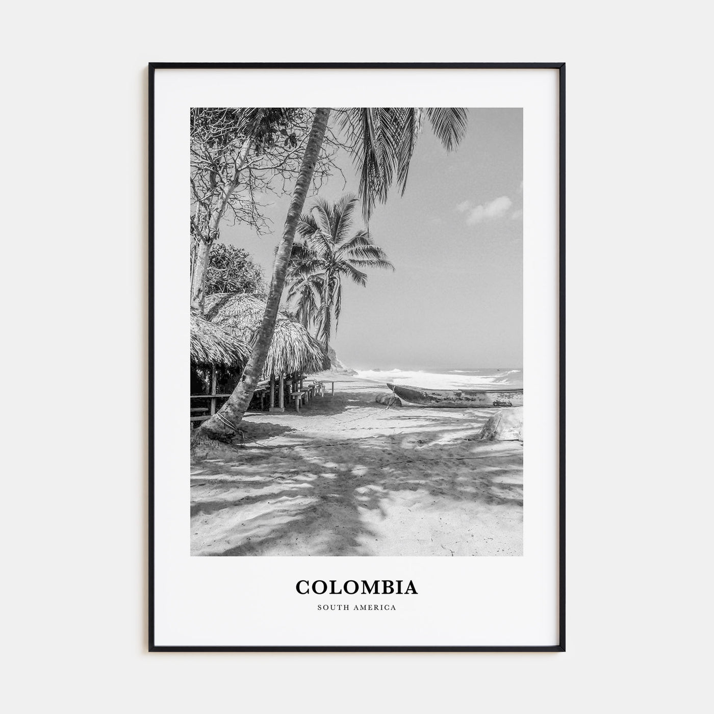 Colombia Portrait B&W No 1 Poster