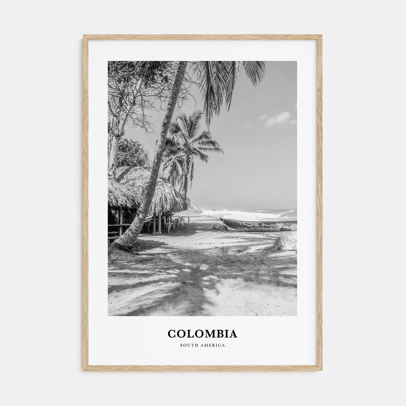Colombia Portrait B&W No 1 Poster