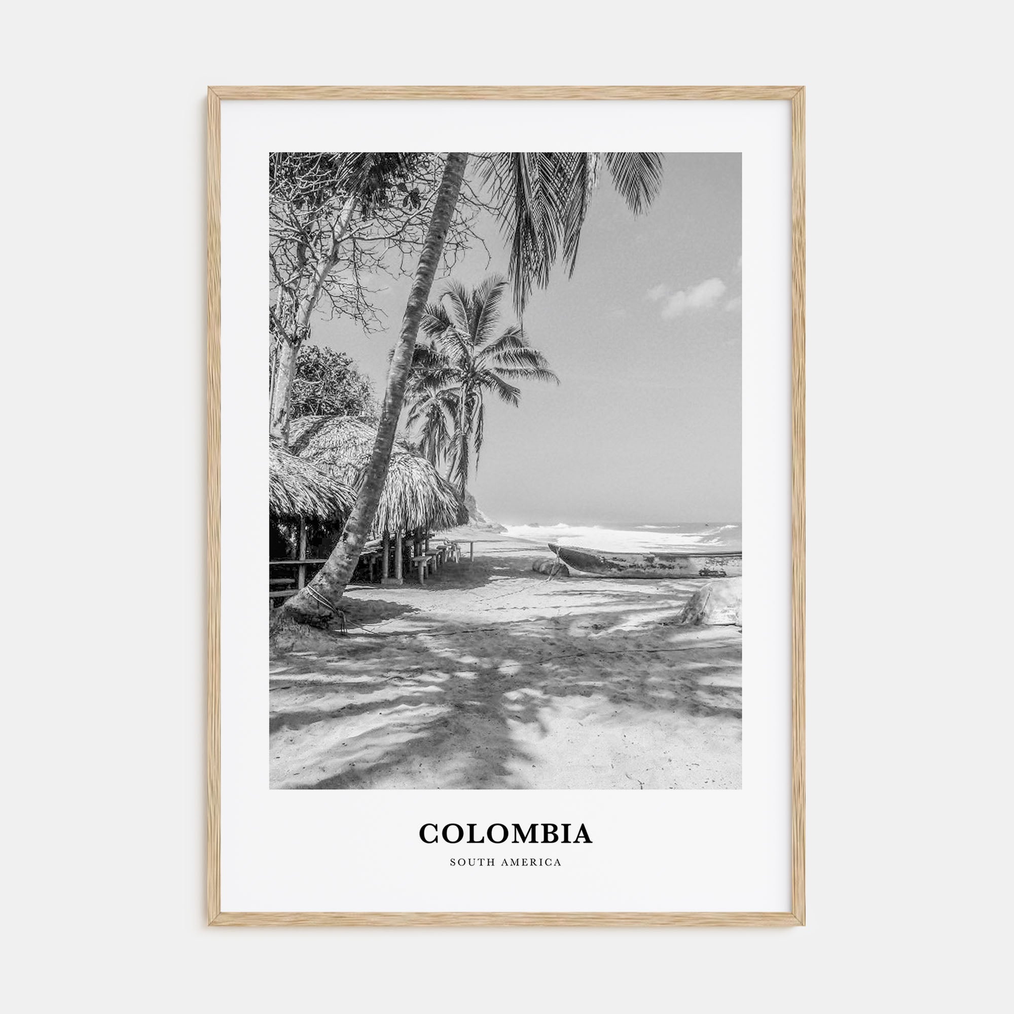 Colombia Portrait B&W No 1 Poster