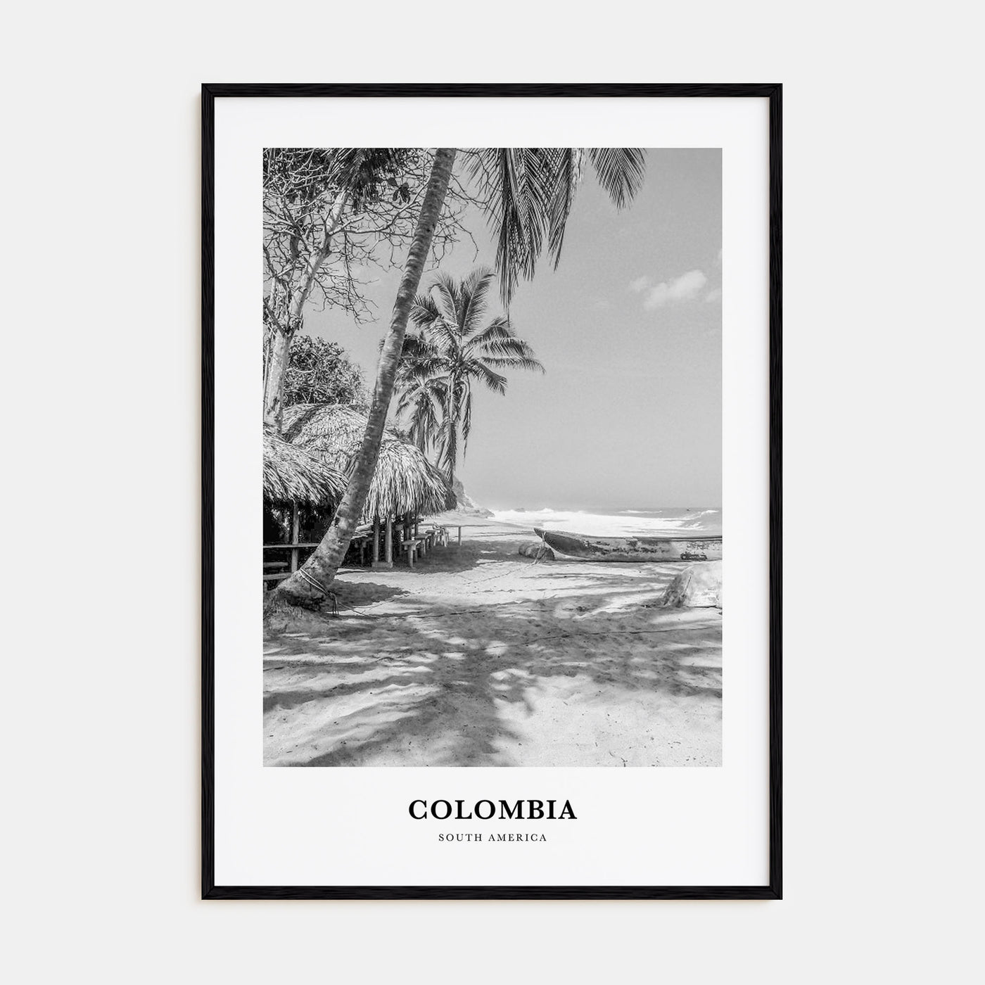 Colombia Portrait B&W No 1 Poster