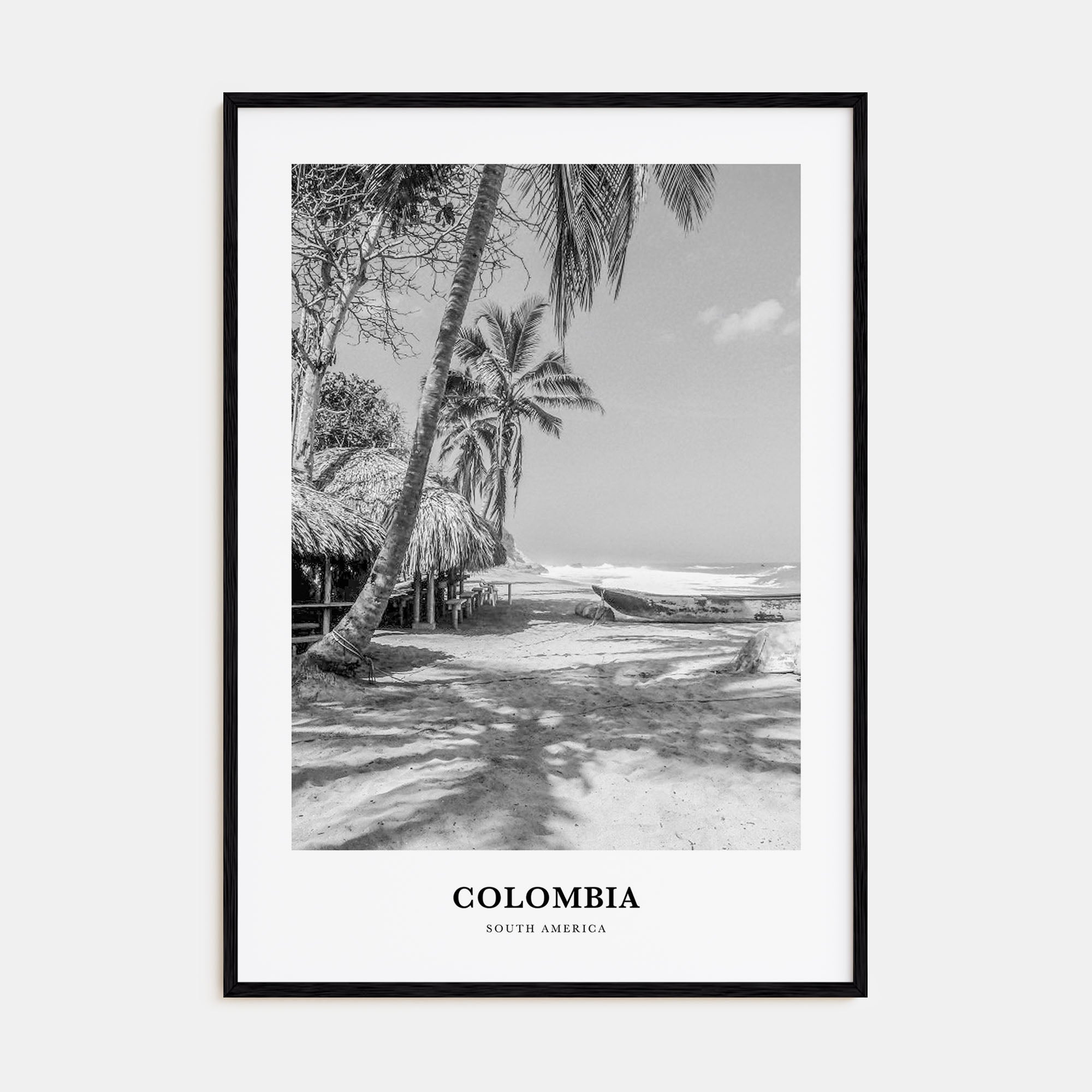 Colombia Portrait B&W No 1 Poster