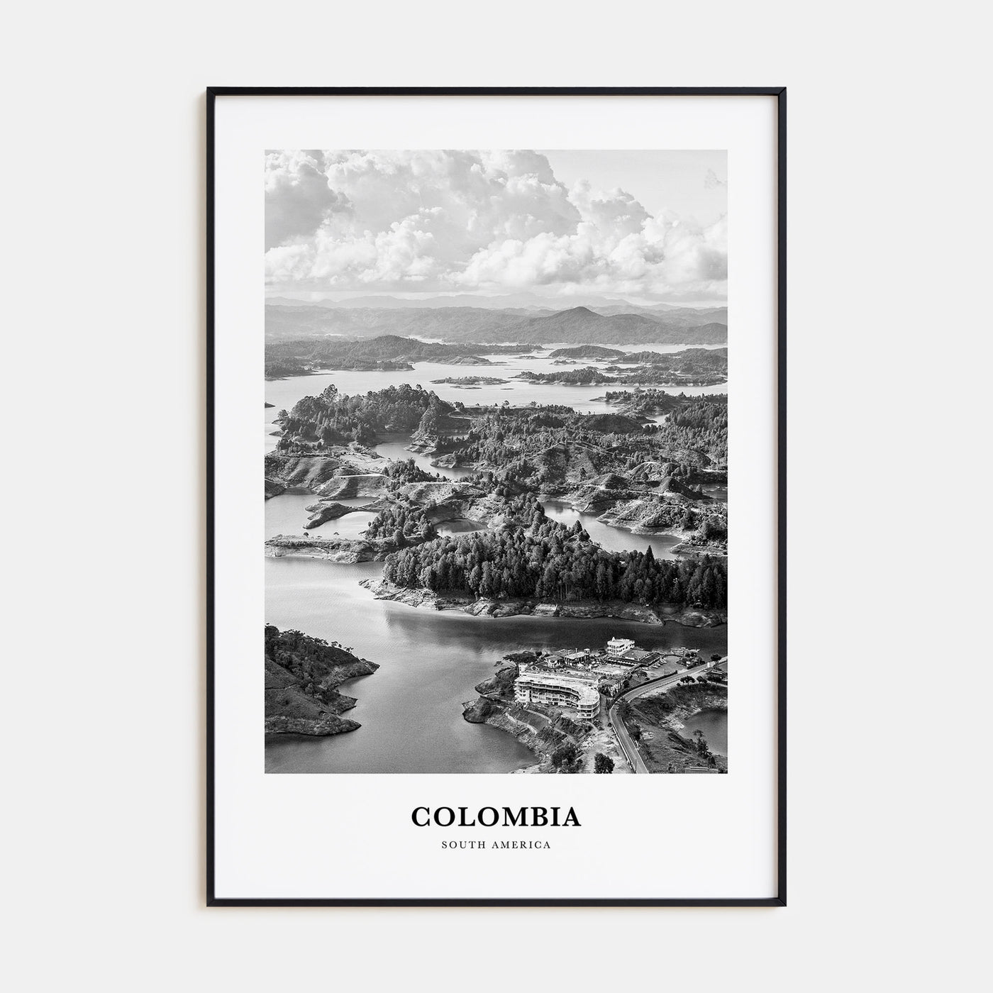 Colombia Portrait B&W No 2 Poster