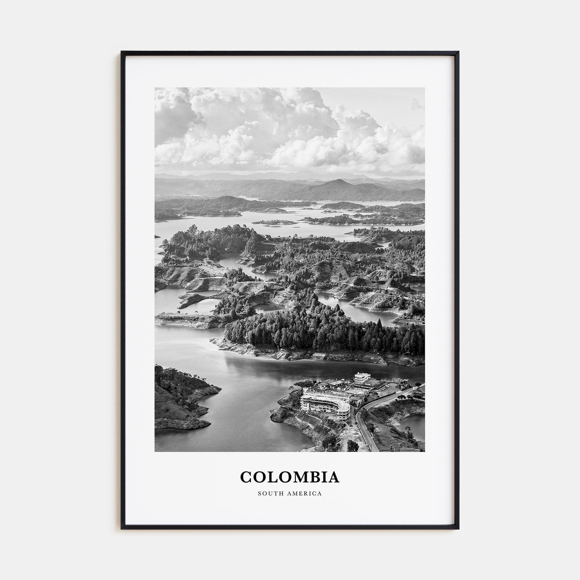 Colombia Portrait B&W No 2 Poster