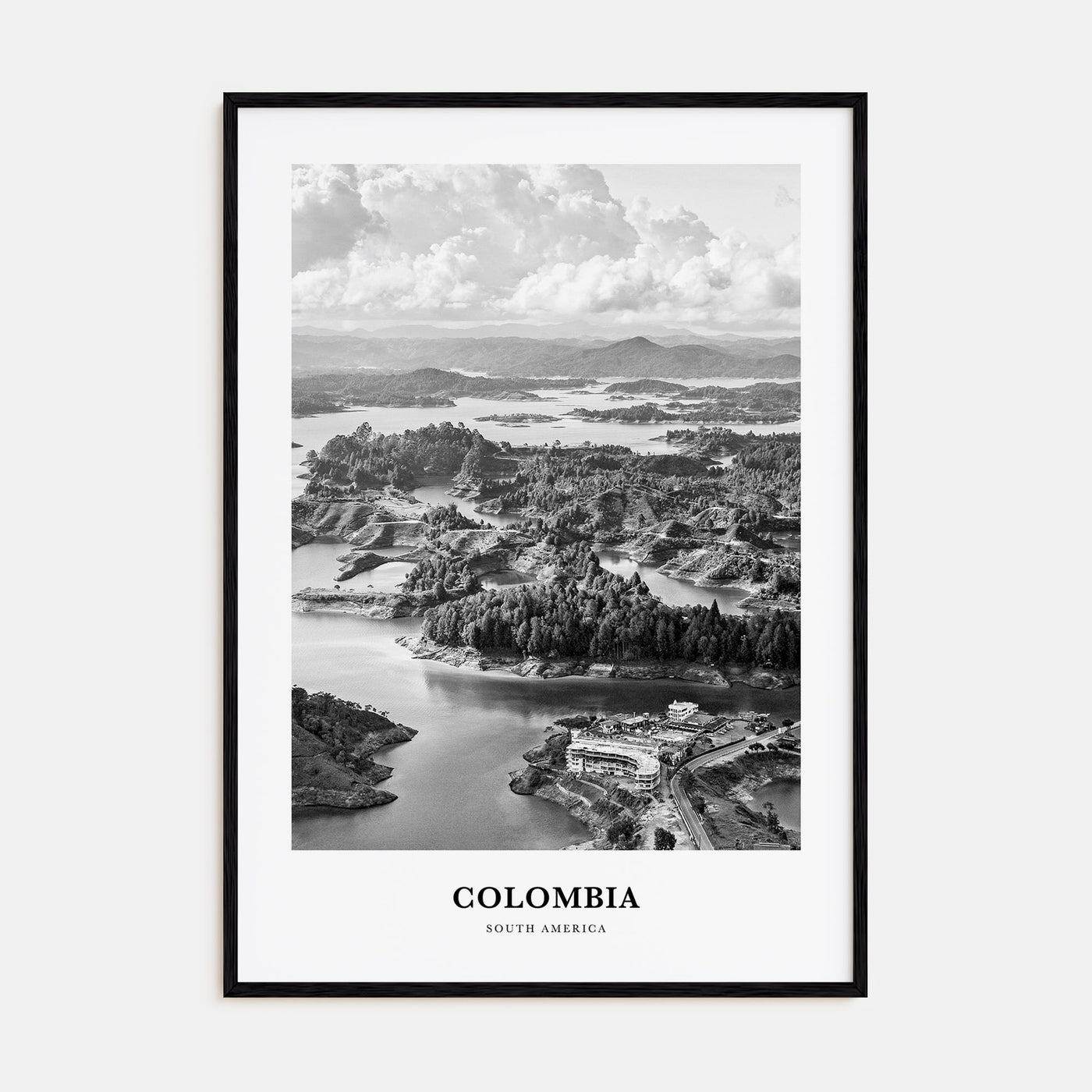 Colombia Portrait B&W No 2 Poster