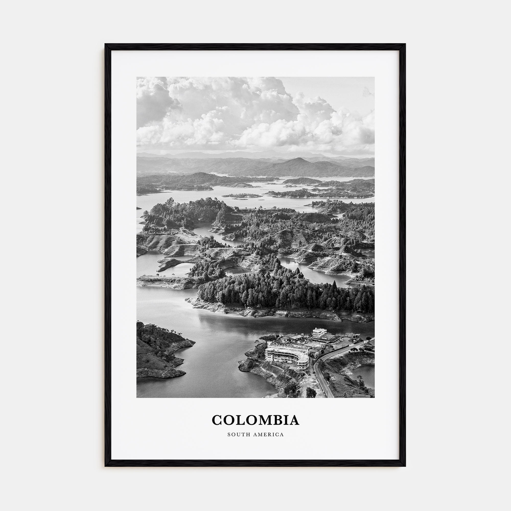 Colombia Portrait B&W No 2 Poster