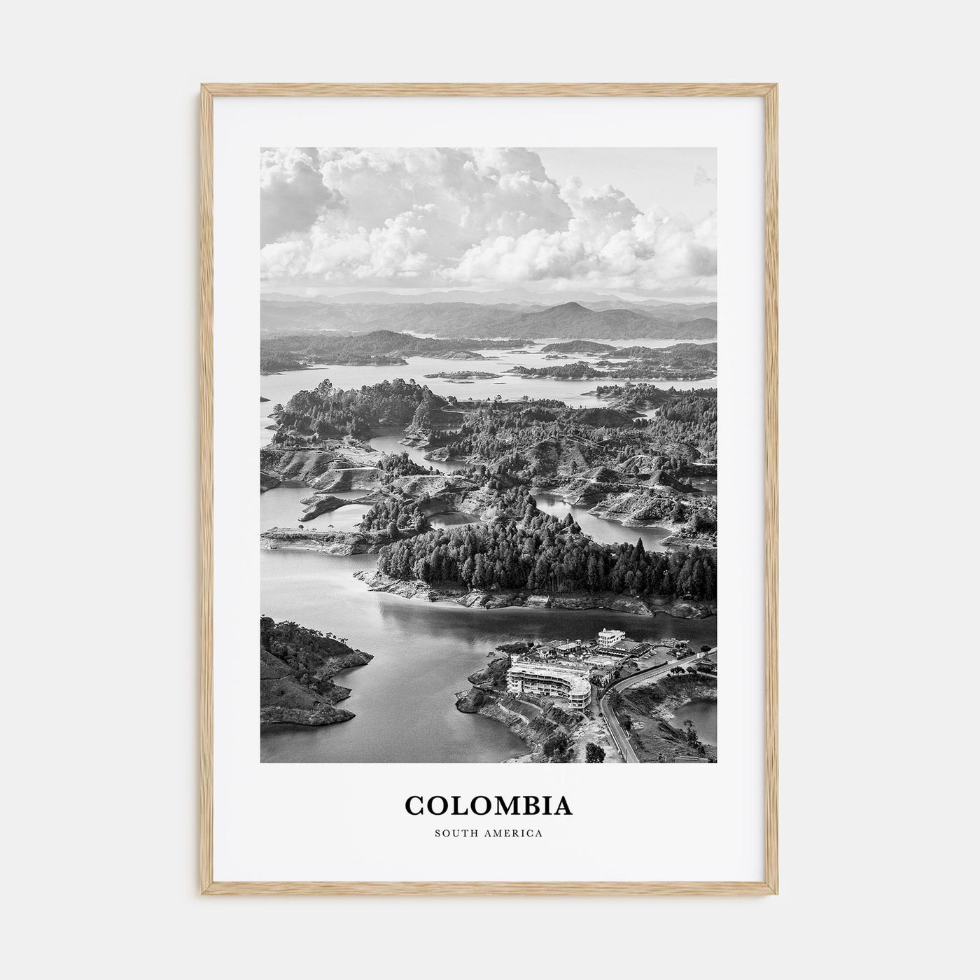 Colombia Portrait B&W No 2 Poster