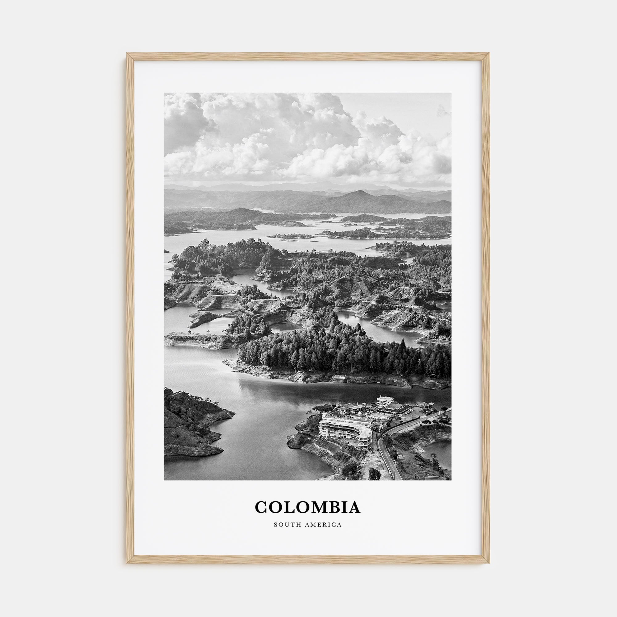 Colombia Portrait B&W No 2 Poster