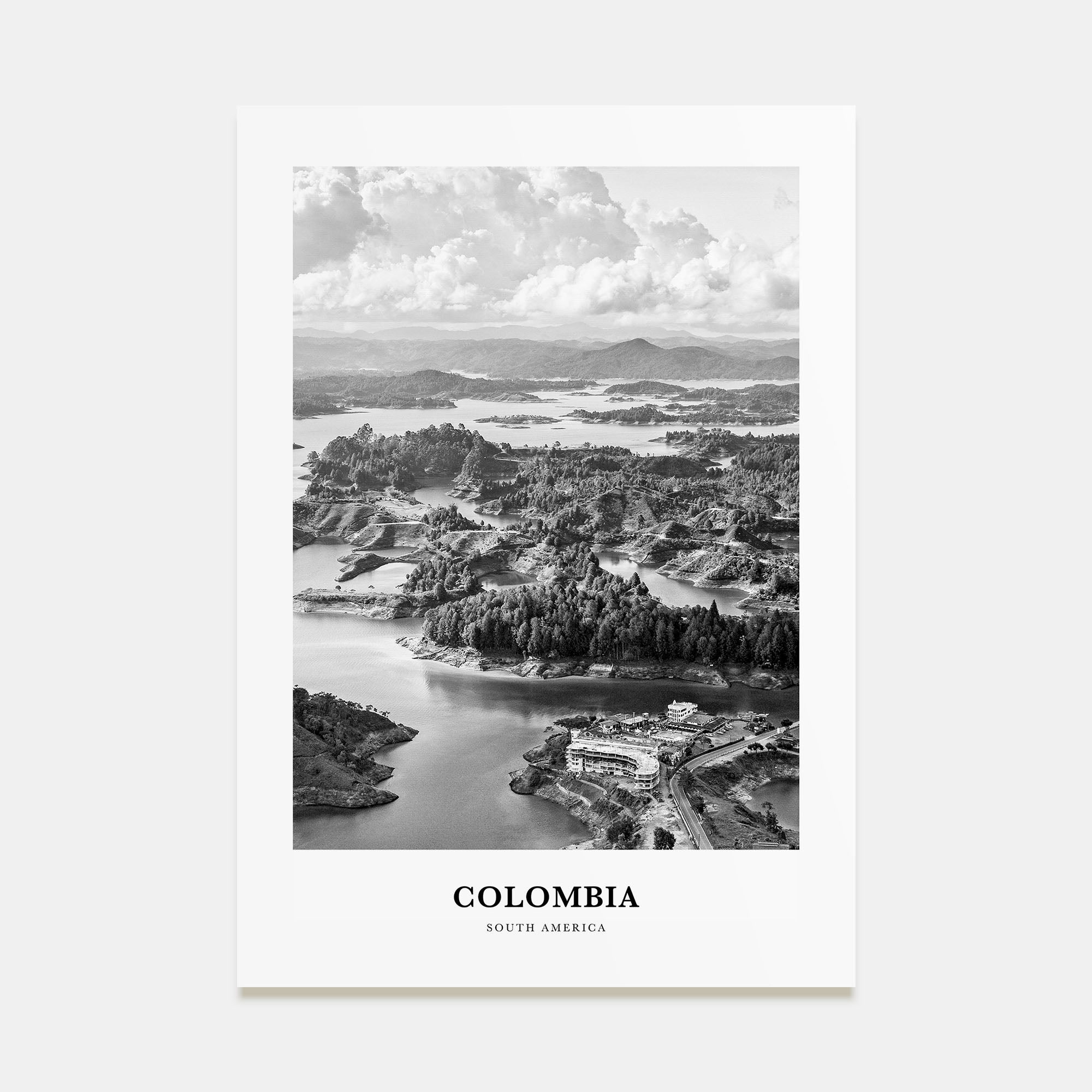 Colombia Portrait B&W No 2 Poster