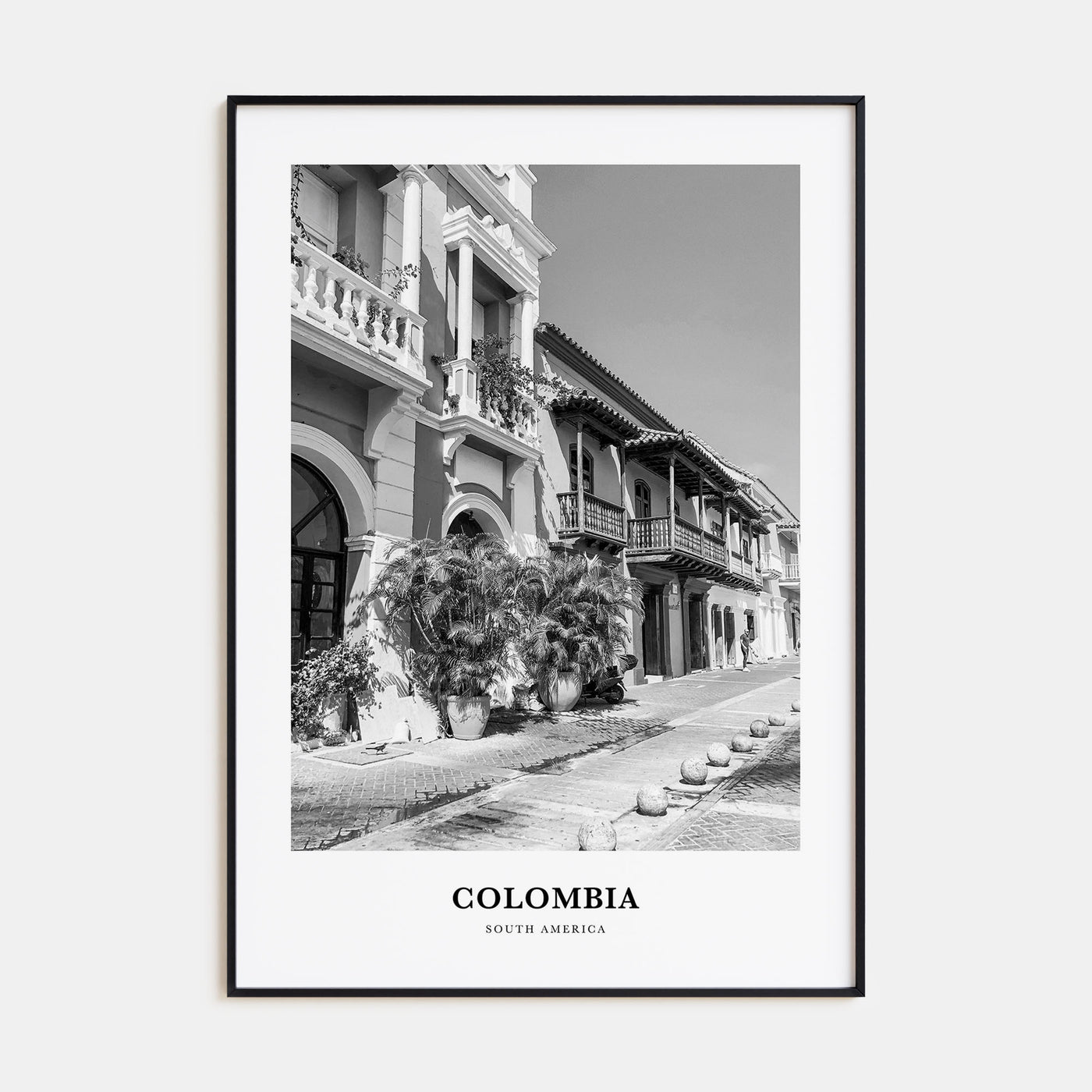 Colombia Portrait B&W No 3 Poster