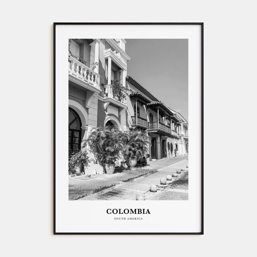 Colombia Portrait B&W No 3 Poster