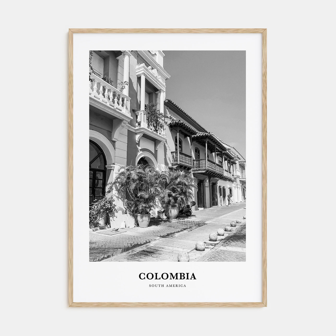 Colombia Portrait B&W No 3 Poster