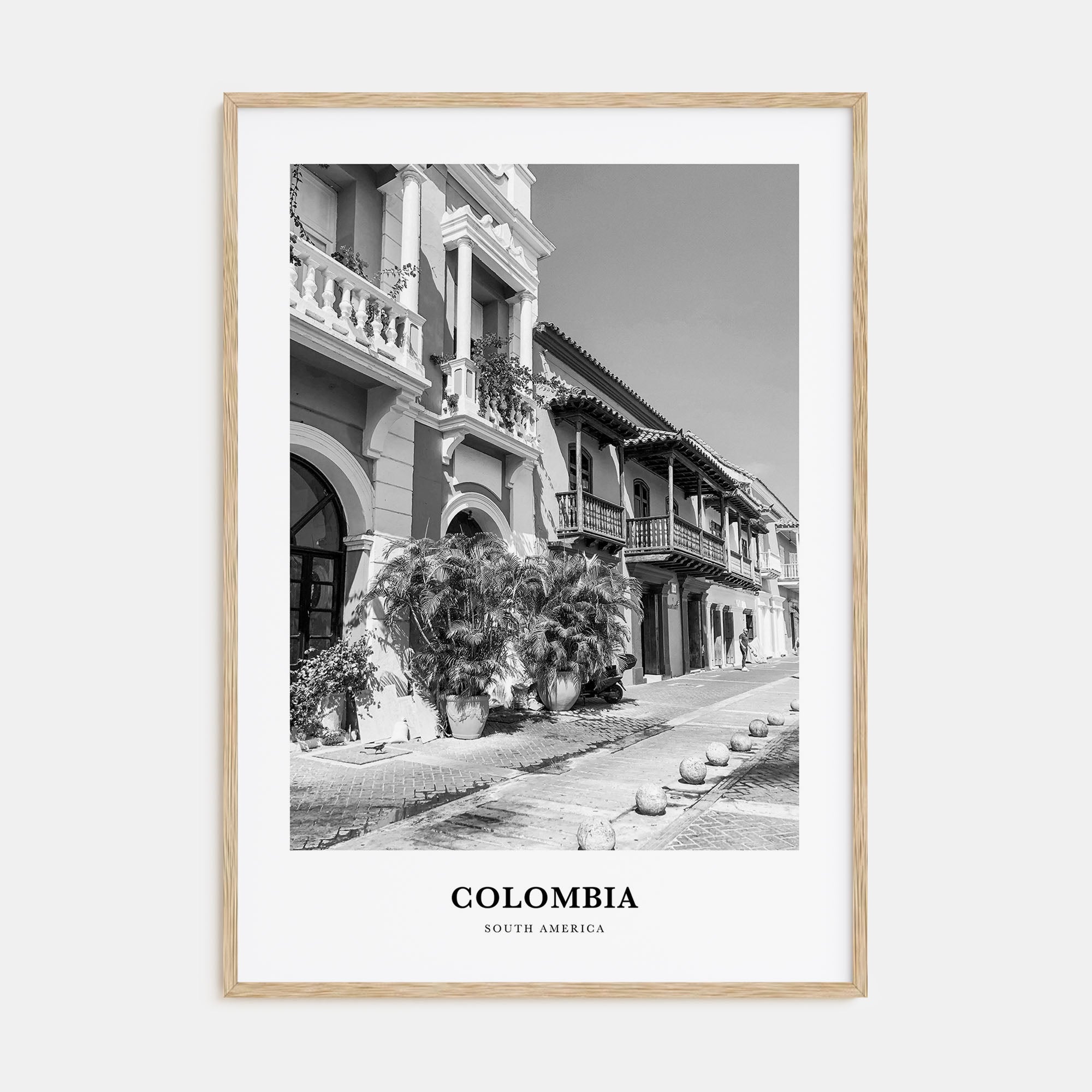 Colombia Portrait B&W No 3 Poster