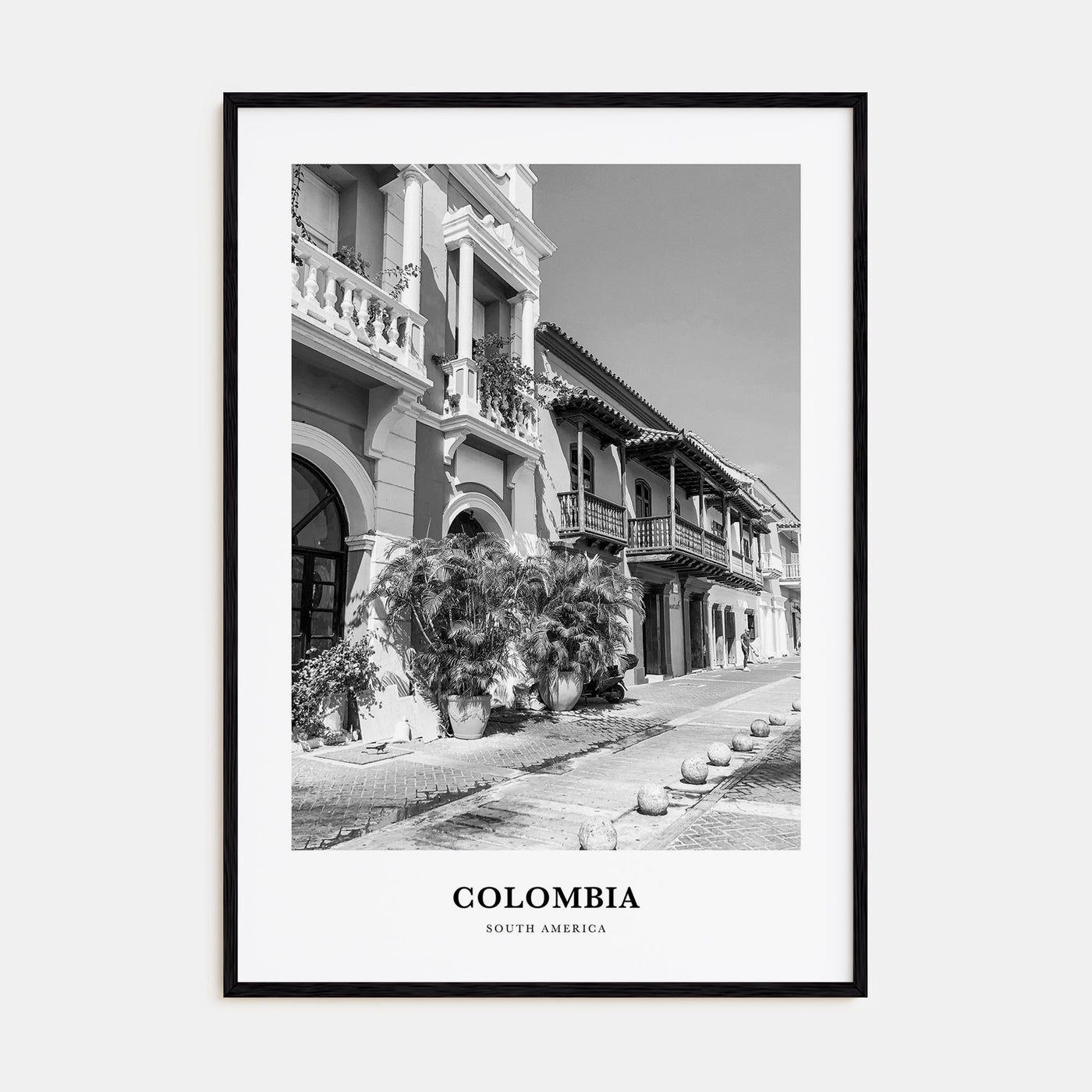 Colombia Portrait B&W No 3 Poster