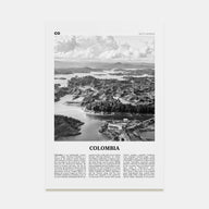 Colombia Travel B&W No 1 Poster