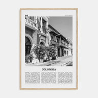Colombia Travel B&W No 2 Poster