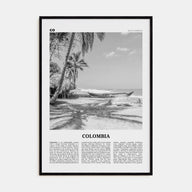 Colombia Travel B&W No 3 Poster